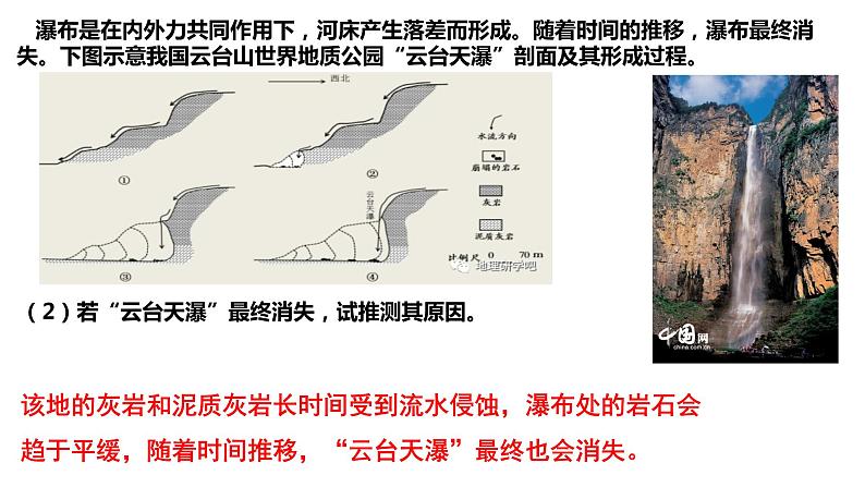 091流水地貌2023届高三地理一轮总复习第五部分自然地理之地表形态课件PPT第7页