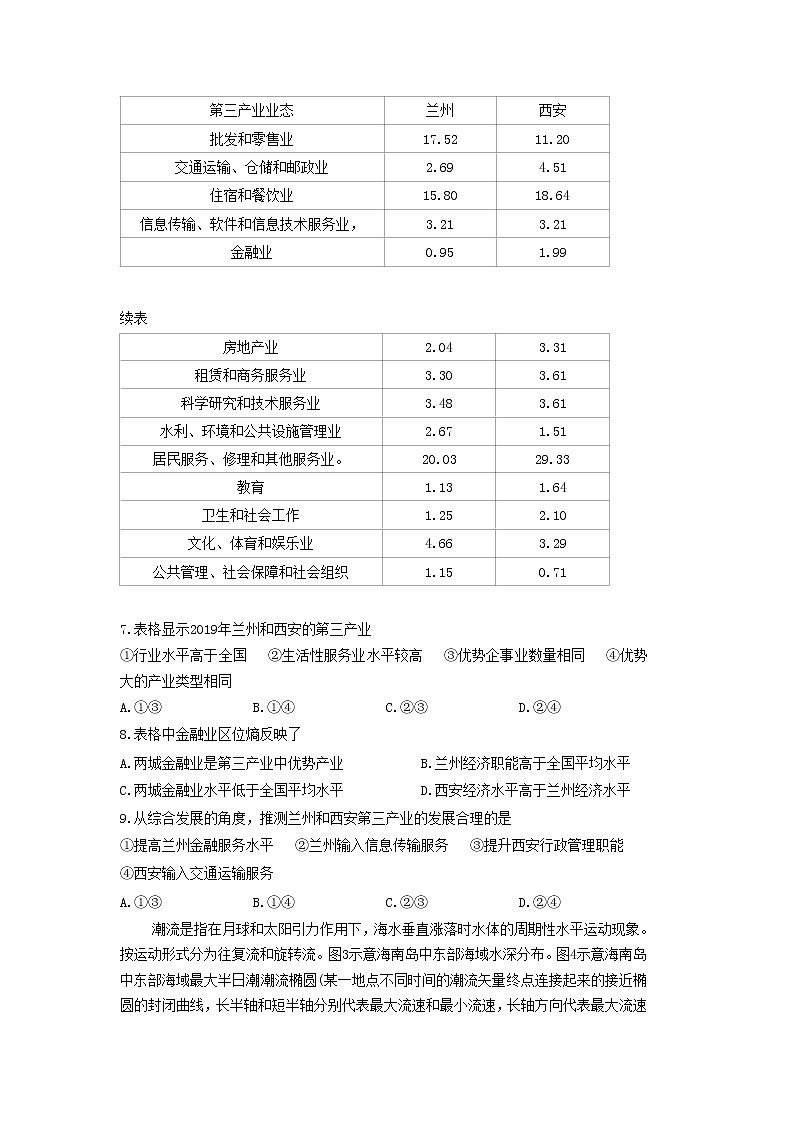 T8联考2023届高三地理上学期第一次学业质量评价试卷(Word版附解析)第3页