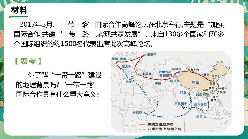 4.3 國家之間的合作發(fā)展—以“一帶一路”為例  課件第2頁