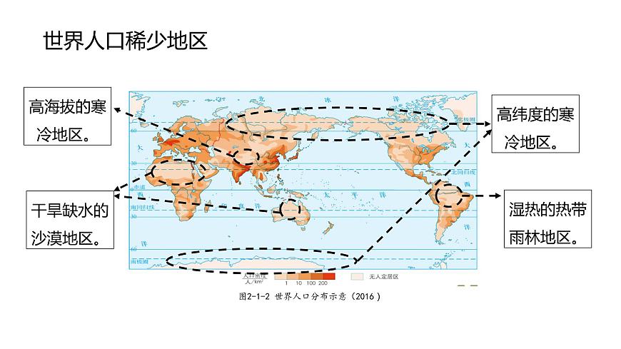 1.1 人口分布（精品課件）精編高一地理同步備課系列（魯教版2019必修第二冊(cè)）第6頁(yè)