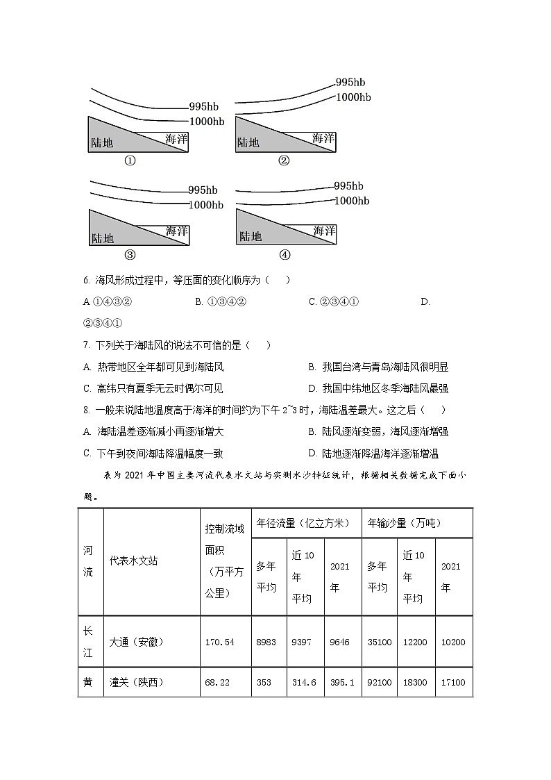 2022-2023学年湖北省襄阳市高一上学期期末考试 地理(解析版)第3页