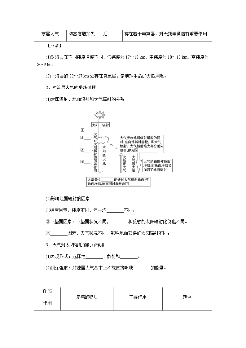 湘教版高考地理二轮复习第08讲对流层大气的受热过程和热力环流学案02