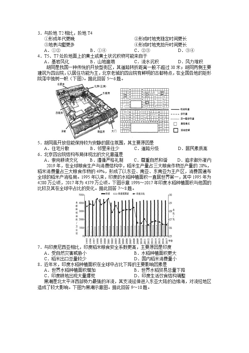 2023广东省广东实验中学高三下学期第三次阶段考试地理试题含答案02
