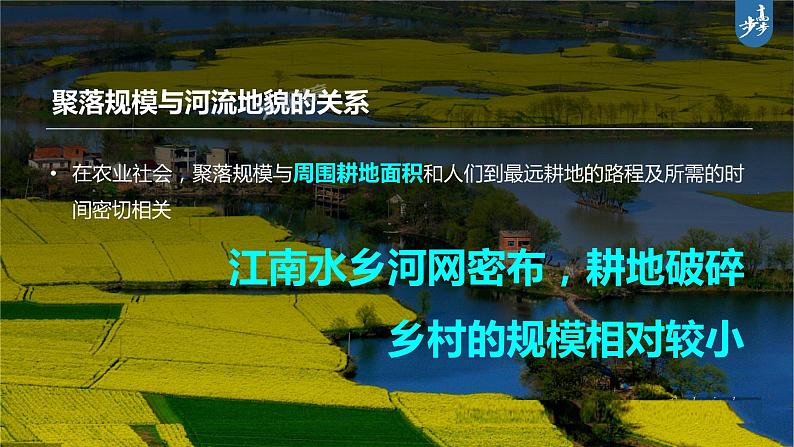 新人教版高考地理一轮复习课件 第1部分 第5章 第3讲 课时34 河流地貌对聚落分布的影响08