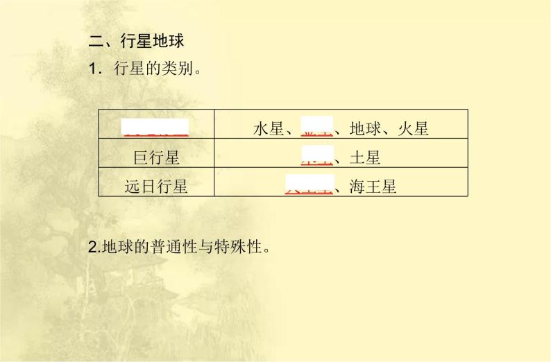 高中地理学业水平合格性考试专题一宇宙中的地球课件08