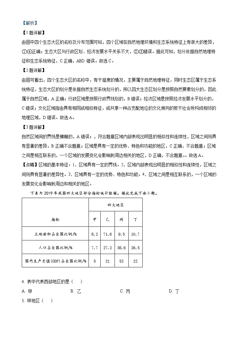山西省太原市英才学校高中部2022-2023学年高二上学期12月月考地理试题含解析第2页