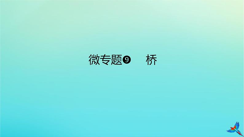 2023新教材高考地理二轮专题复习 微专题9 桥课件第1页