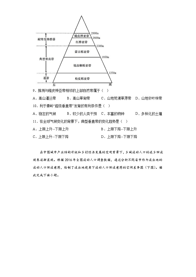 2023届山东省青岛市高考二模地理试题(含答案)第3页