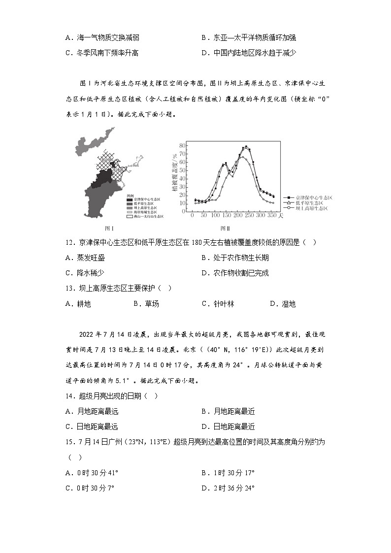 湖北省2023年普通高中学业水平选择性考试地理冲刺卷(三)(含答案)第3页