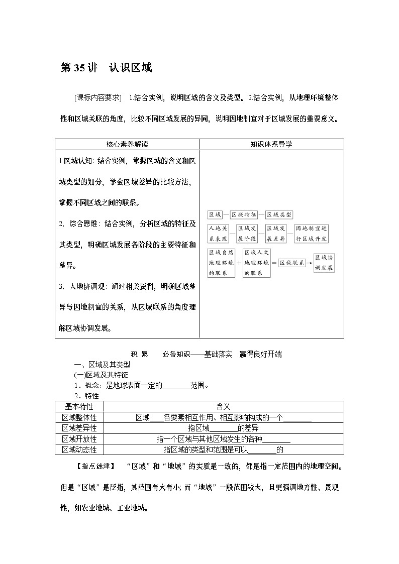第35讲 认识区域 试卷01