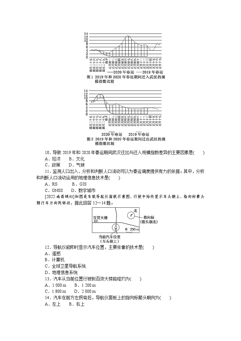 课时跟踪检测(十二) 地理信息技术的应用03