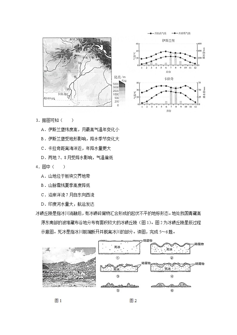 2021年北京市海淀区高考地理二模试卷02