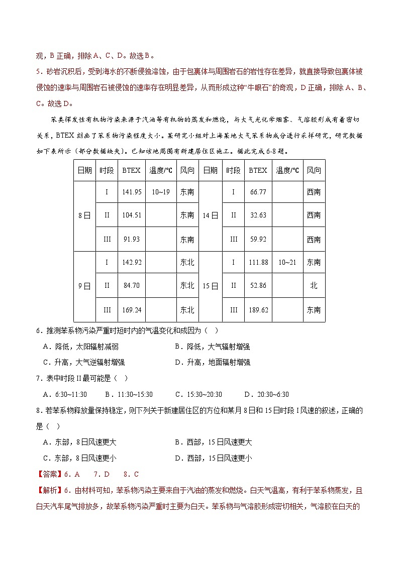 01卷【决胜高考·抢分冲刺】逐鹿2023年高考地理模拟冲刺卷(全国乙卷)(解析版)第3页