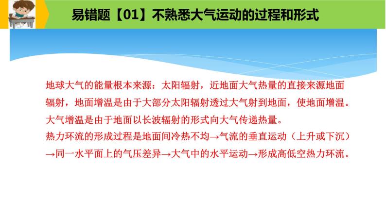 新高考地理三轮冲刺易错题精品课件易错点03+地球的大气 (含详解)03