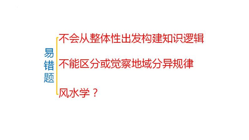 新高考地理三轮冲刺易错题精品课件易错点06+自然环境 (含详解)02