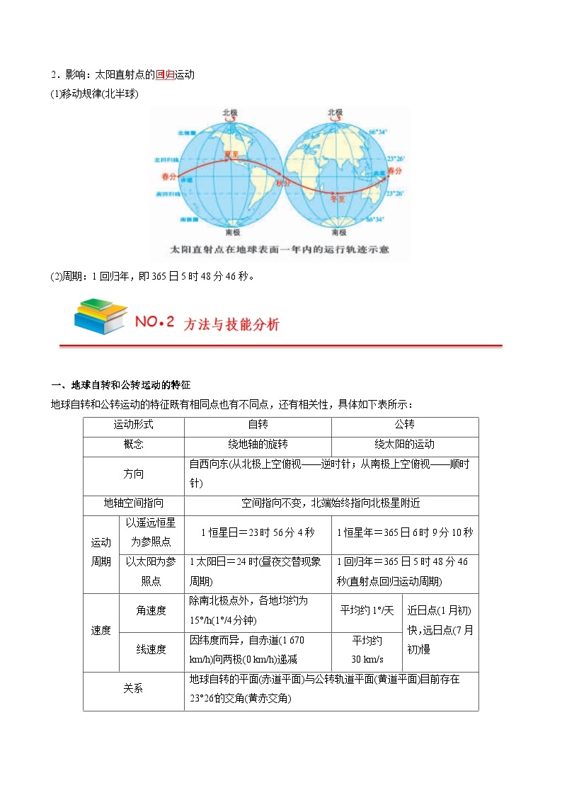 第一章 地球的运动——【期末复习】高中地理全册单元知识点梳理（人教版2019选择性必修1）03