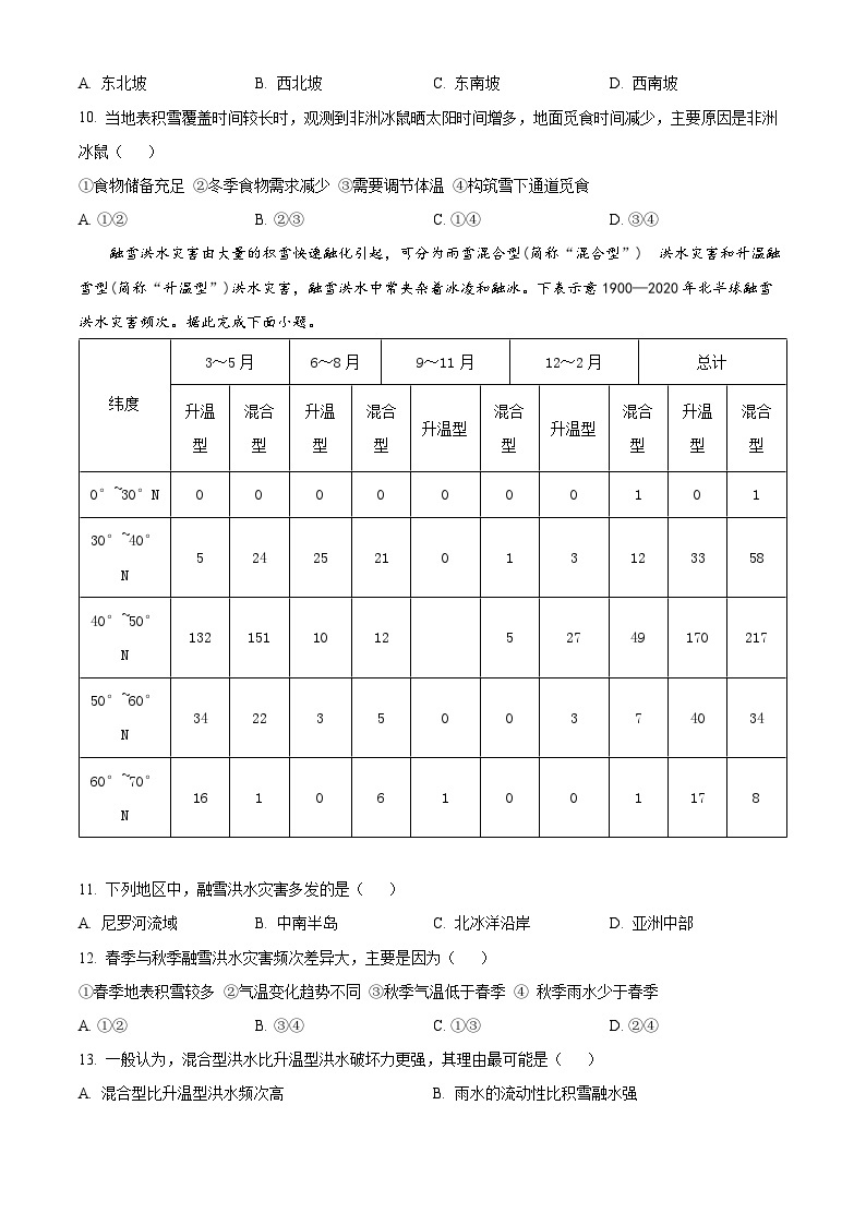 2023年新高考湖南省地理高考真题及答案解析03