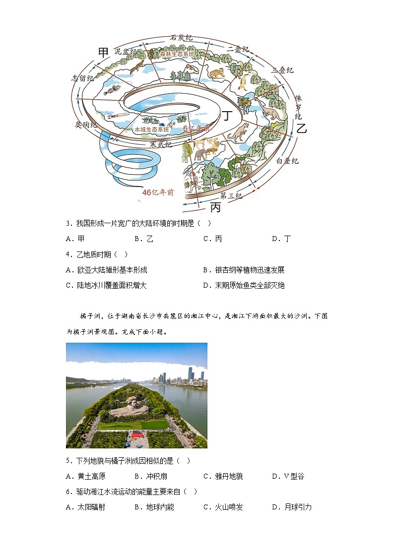 2023年6月浙江省学业水平适应性考试地理试题(含解析)02