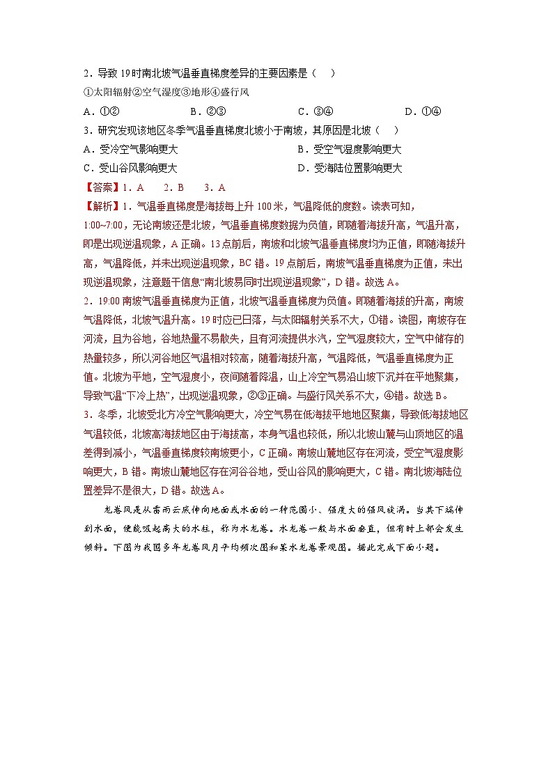 微专题03 逆温-备战2022年高考地理重难点易错点微专题突破(解析版)第3页