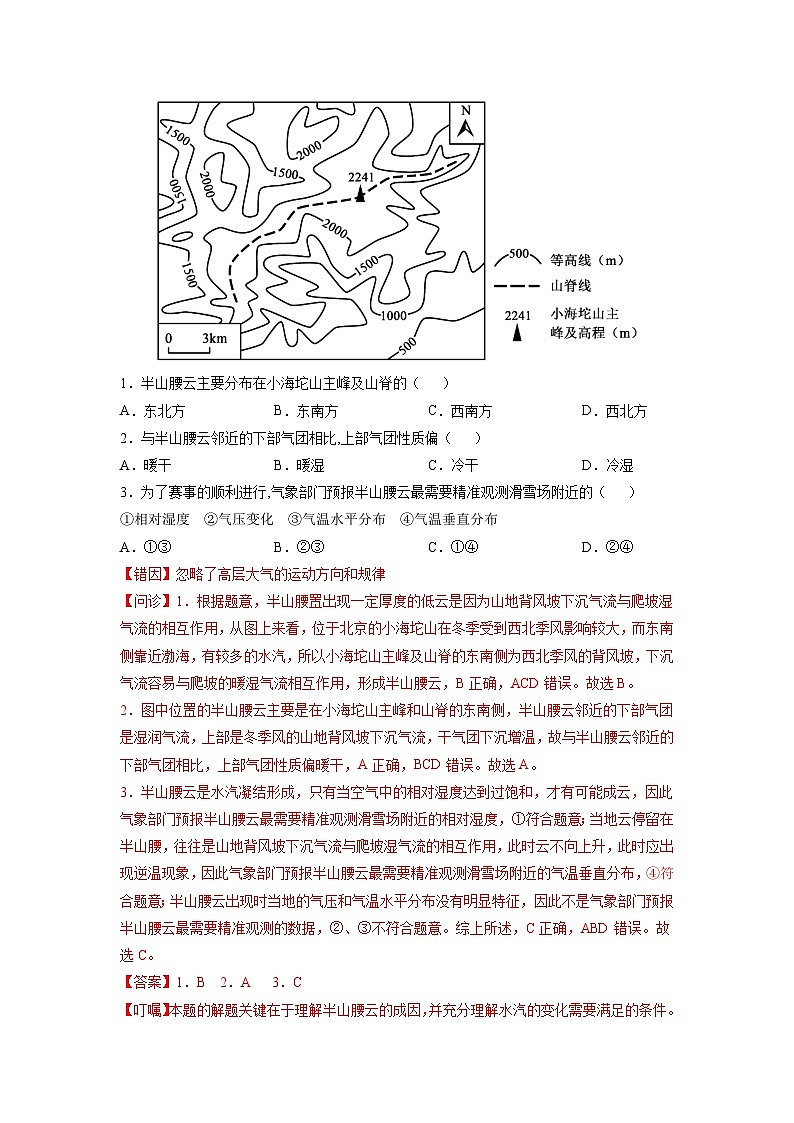 易错点03 地球上的大气-备战2022年高考地理考试易错题(解析版)第2页