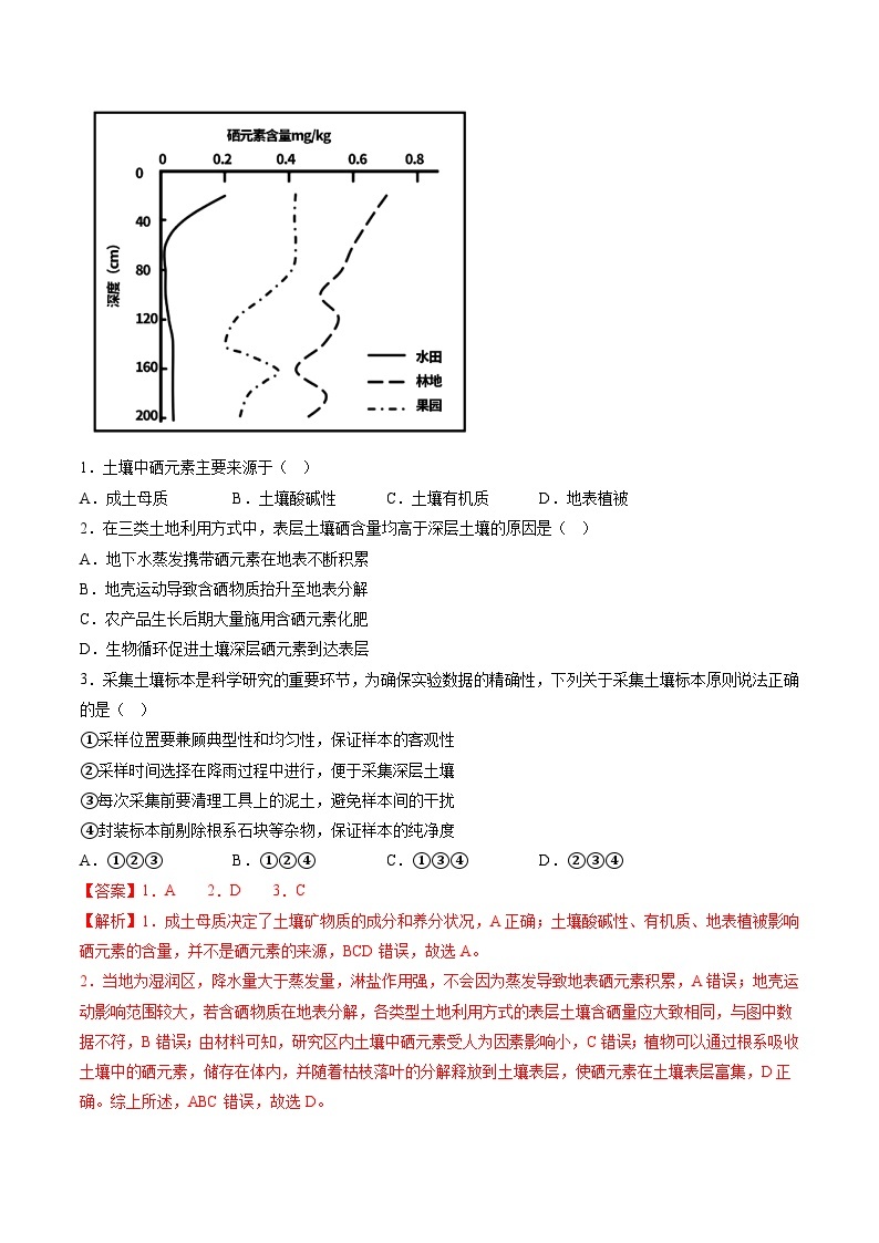 【暑假初升高】人教版地理九年级（升高一）暑假预习-（必修1）第14讲 土壤  讲学案02