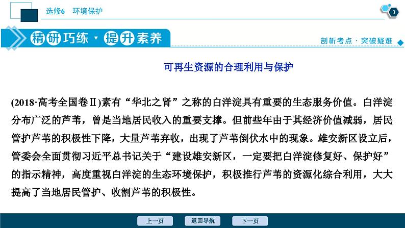 高考地理一轮考点复习课件 第46讲 自然资源的利用与保护、生态环境保护 (含解析)第4页