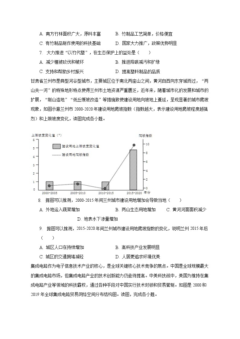 2022-2023学年重庆市高一（下）期末地理试卷（含解析）02