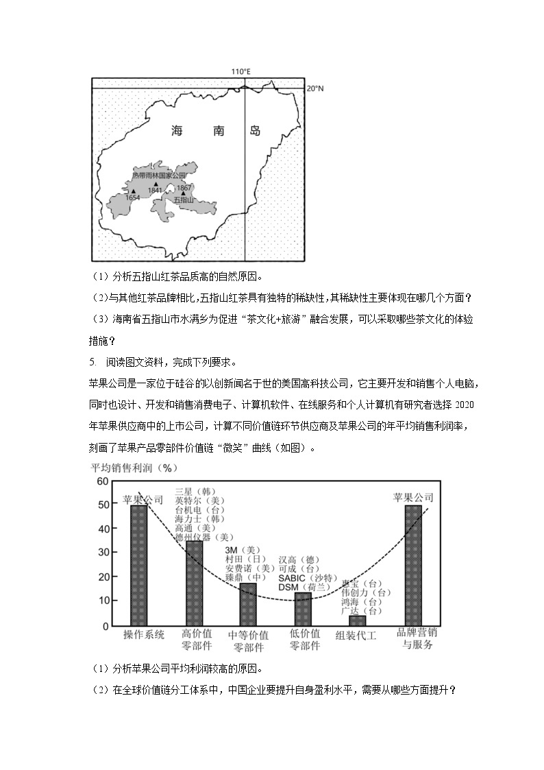 2022-2023学年重庆市康德教育高一（下）期末地理试卷（含解析）02