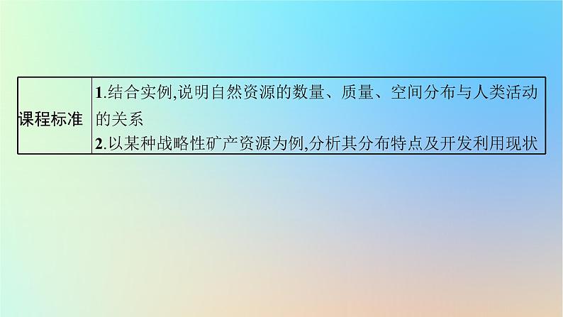 适用于新教材2024版高考地理一轮总复习第四部分资源环境与国家安全第十四单元自然资源与国家安全第1节自然资源与人类活动石油与国家安全课件鲁教版03