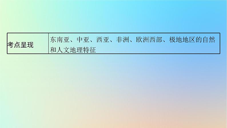 适用于新教材2024版高考地理一轮总复习第五部分区域地理第十六单元世界地理第2节世界主要地区课件鲁教版第3页