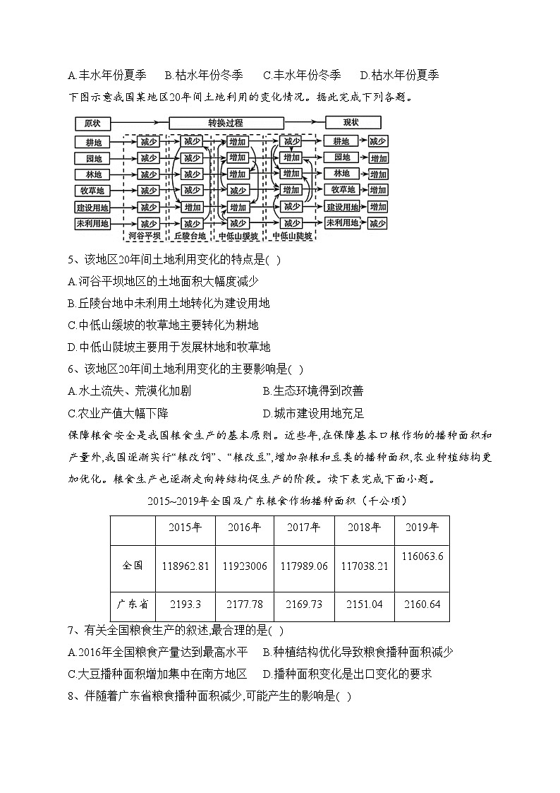 沈阳市第八十三中学2021-2022学年高二下学期6月复学考试地理试卷(含答案)第2页