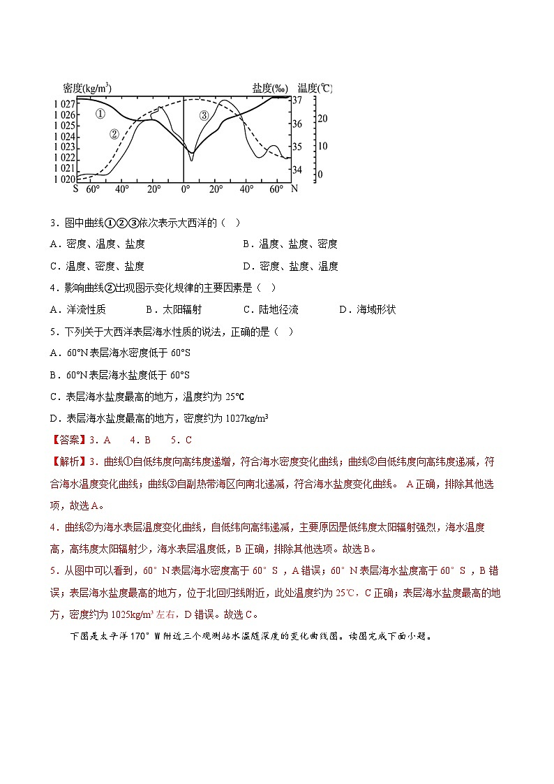 【大单元】3.2海水的性质 课件 +教案+练习(人教2019必修第一册)02