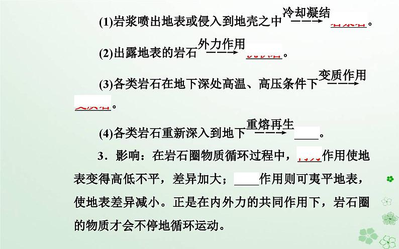 新教材2023高中地理第二章地表形态的变化第二节岩石圈的物质组成及循环课件中图版选择性必修108