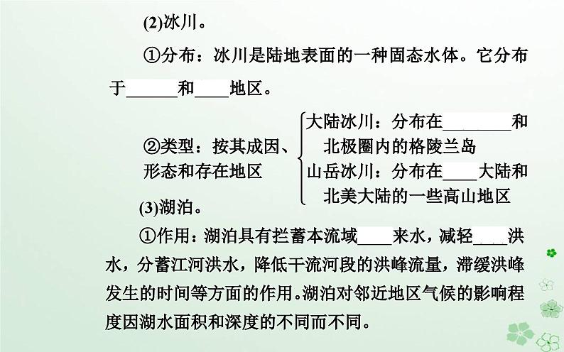 新教材2023高中地理第四章地球上水的运动与能量交换第一节陆地水体及其关系课件中图版选择性必修1第4页