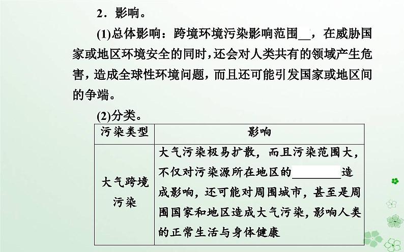 新教材2023高中地理第三章环境与国家安全第二节污染物的跨境转移课件中图版选择性必修3第5页