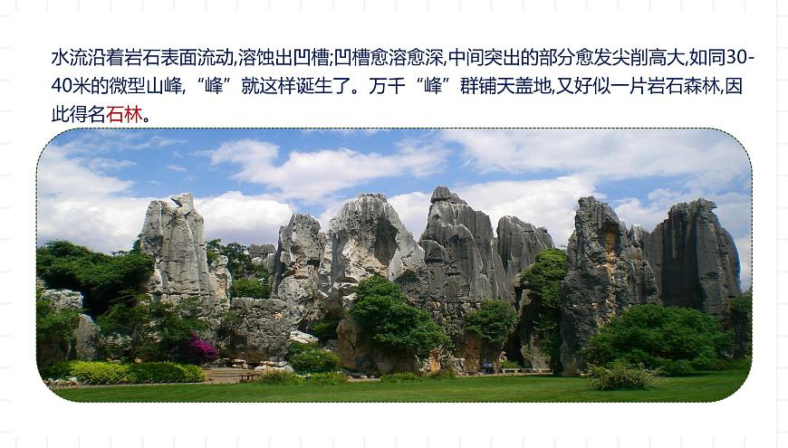 湘教版地理高中必修一 2.3《喀斯特、海岸和冰川地貌》課件第7頁