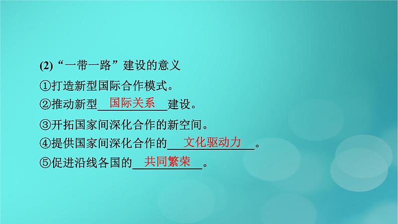新高考适用2024版高考地理一轮总复习第3部分区域发展第4章区际联系与区域协调发展产业转移和国际合作第3讲考点2国际合作课件08