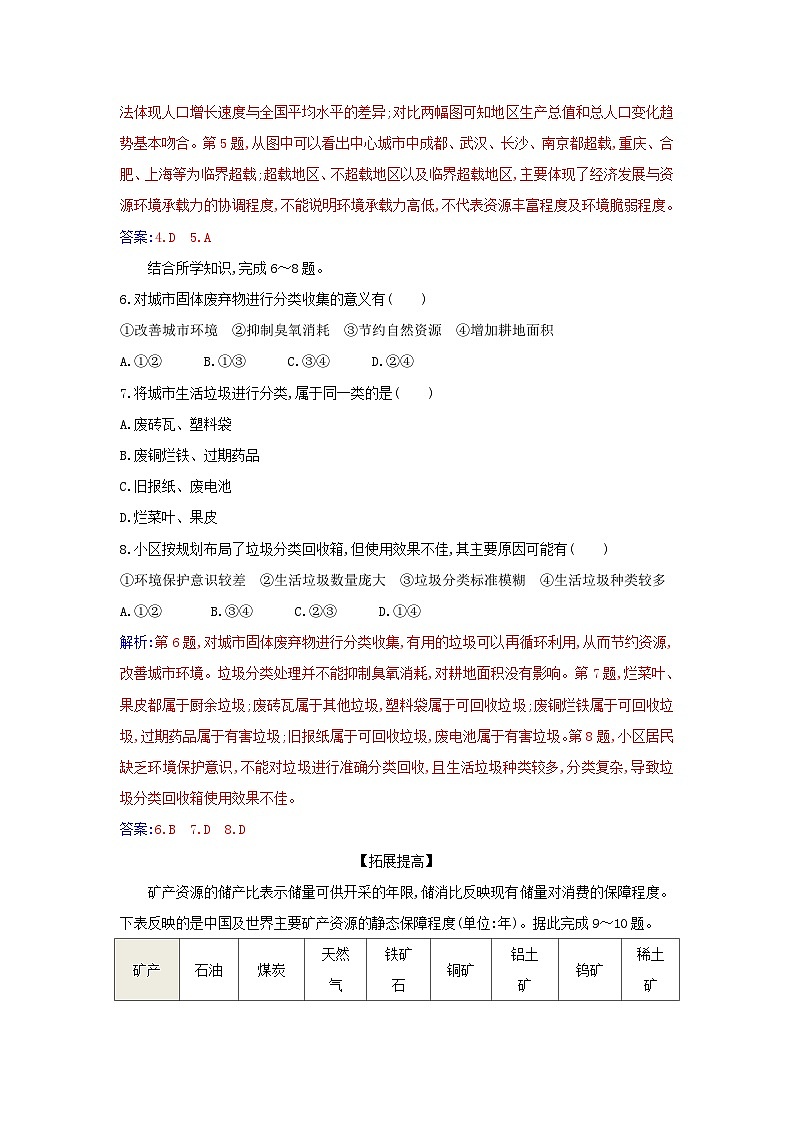 新教材2023高中地理第四章保障國家安全的資源環(huán)境戰(zhàn)略與行動第二節(jié)國家戰(zhàn)略與政策同步測試新人教版選擇性必修3第3頁