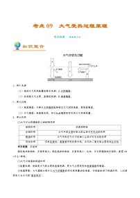 考點09 大氣受熱過程原理-備戰(zhàn)2022年高考地理一輪復習考點幫