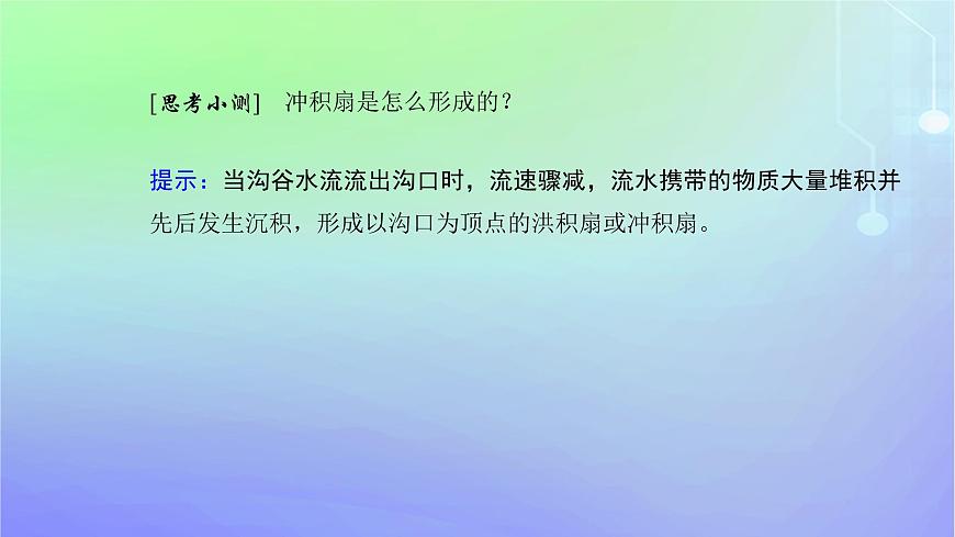 新教材2023高中地理第二章自然地理要素及現(xiàn)象第一節(jié)主要地貌的景觀特點(diǎn)第一課時(shí)流水地貌和海岸地貌課件中圖版必修第一冊(cè)第5頁(yè)