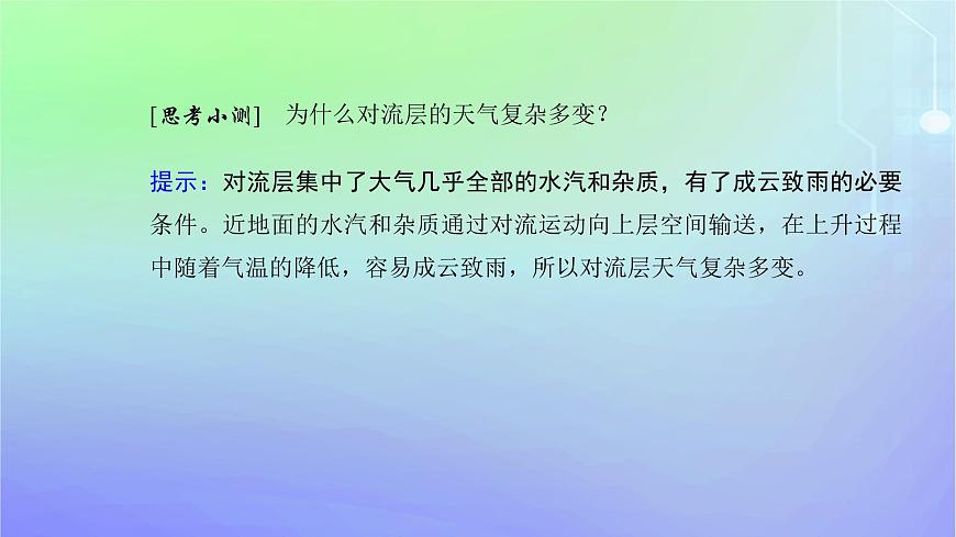 新教材2023高中地理第二章自然地理要素及現(xiàn)象第二節(jié)大氣的組成與垂直分層課件中圖版必修第一冊第5頁