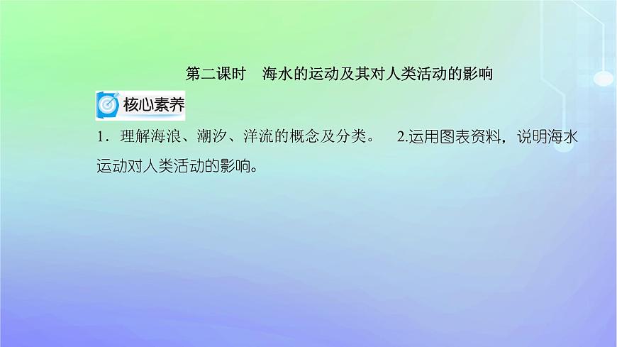 新教材2023高中地理第二章自然地理要素及現(xiàn)象第五節(jié)海水的性質(zhì)和運動對人類活動的影響第二課時海水的運動及其對人類活動的影響課件中圖版必修第一冊第2頁