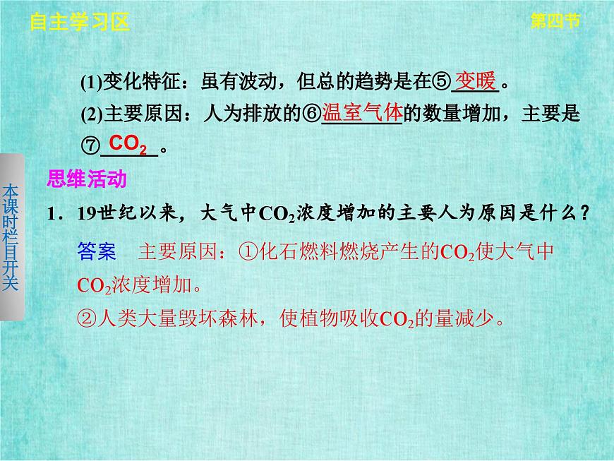 人教版高中地理必修1第二章第四節(jié)全球氣候變化課件PPT第4頁(yè)