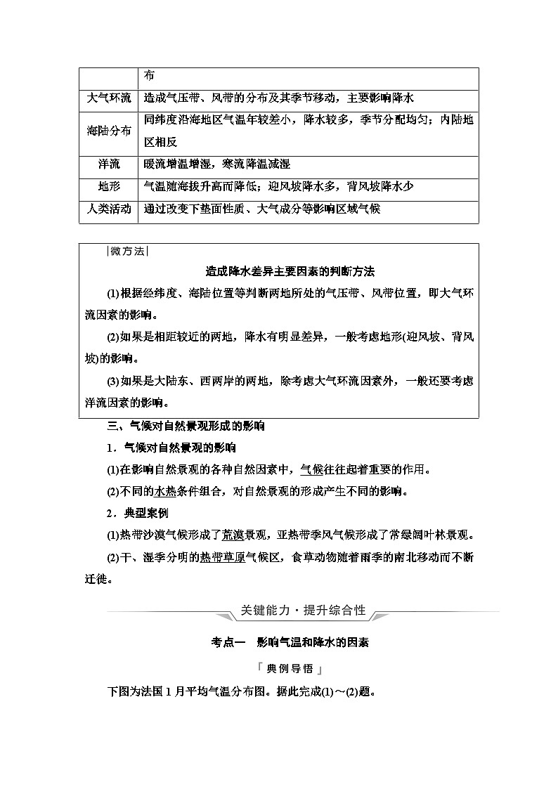高考地理一轮复习第2章第5节气压带和风带对气候的影响学案02