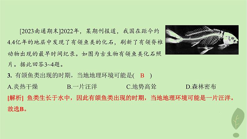 江苏专版2023_2024学年新教材高中地理第一单元从宇宙看地球第二节地球的形成与演化分层作业课件鲁教版必修第一册05