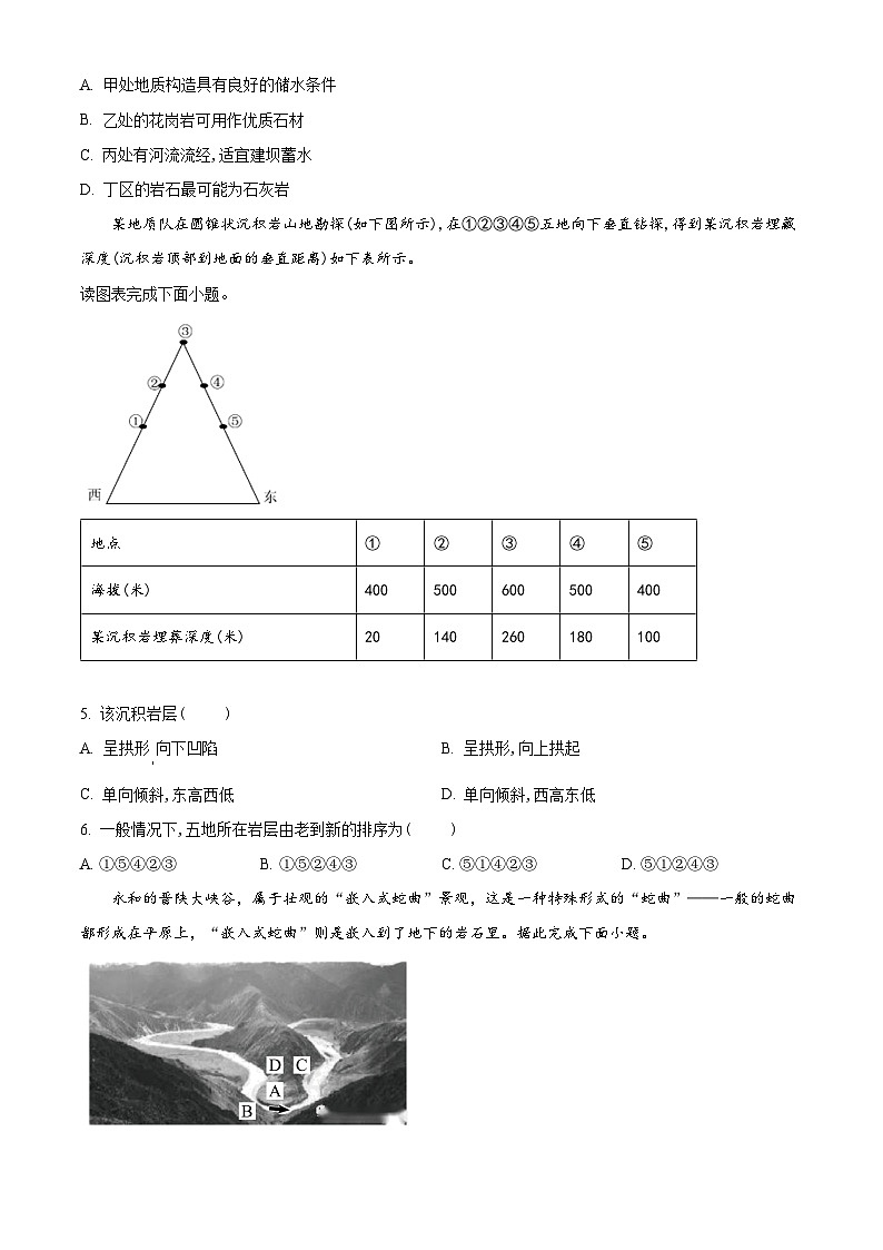 湖北省宜昌市长阳土家族自治县第一高级中学2023-2024学年高二上学期9月月考地理试题无答案第2页