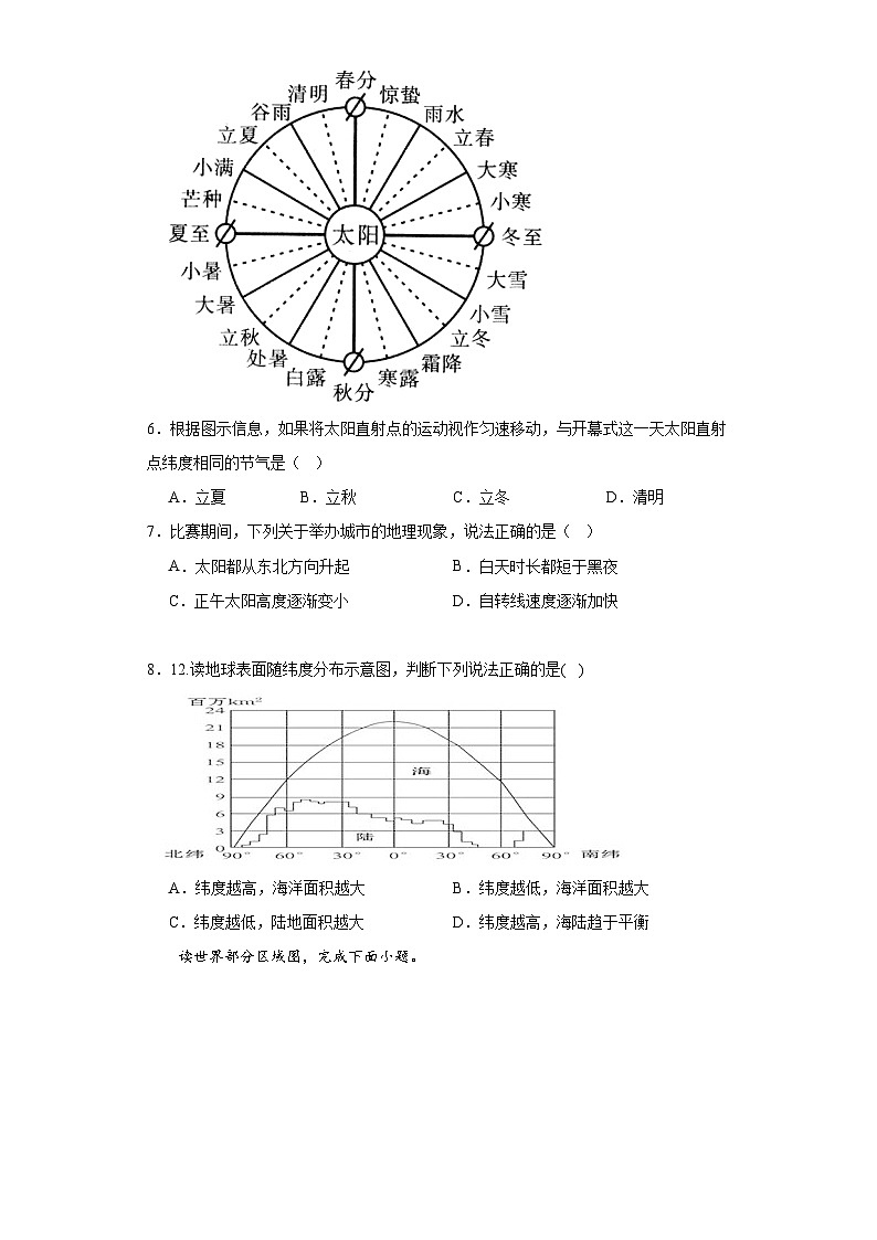河南省周口市川汇区周口恒大中学2023-2024学年高二上学期9月月考地理试题第3页