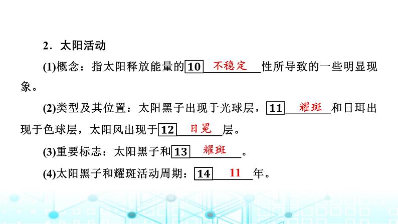 湘教版高中地理必修第一册第1章第2节太阳对地球的影响课件第8页