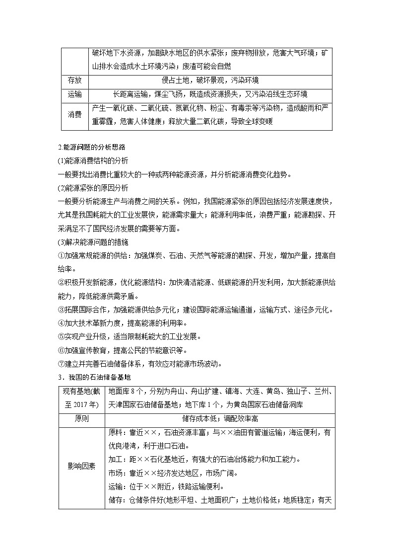 （人教版）新高考地理一輪復(fù)習(xí)課時(shí)精品學(xué)案 第4部分　第2章　課時(shí)71　中國的能源安全（含解析）第3頁