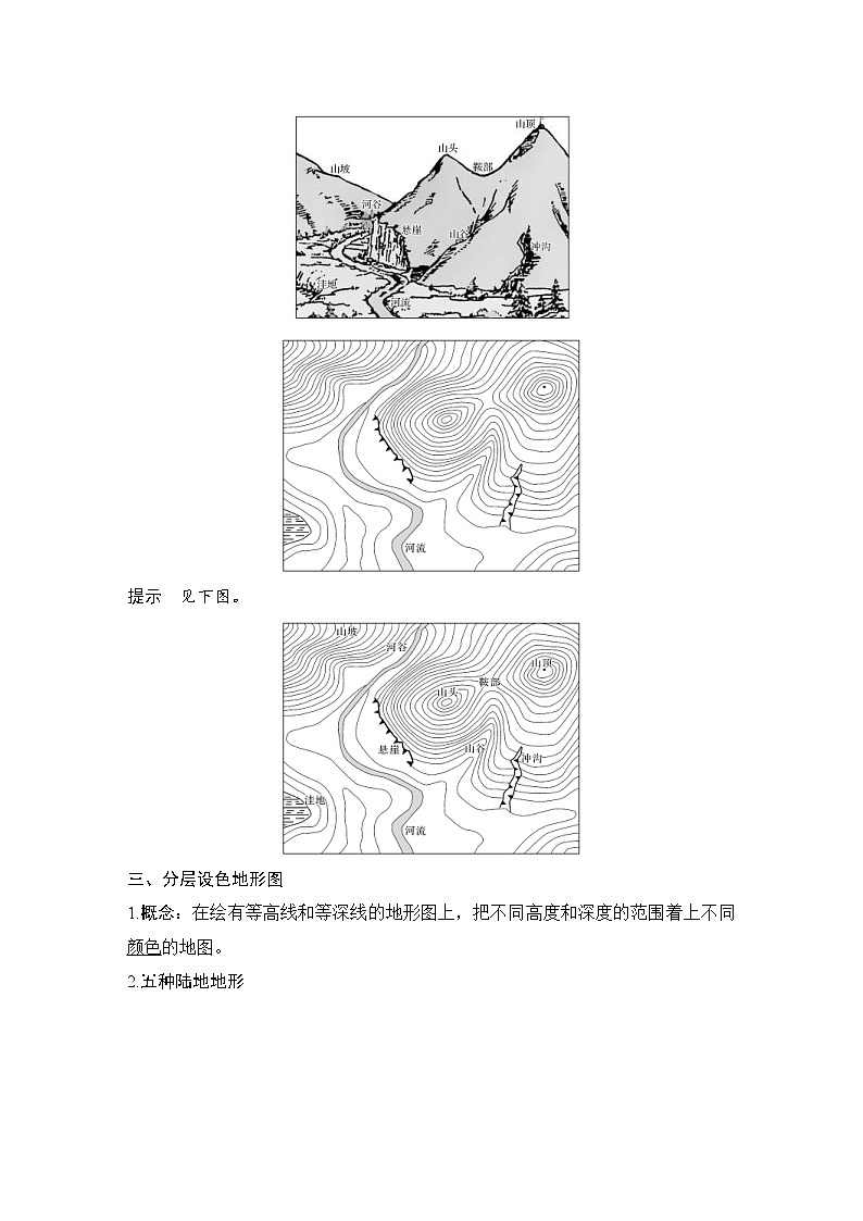 新高考地理一轮复习精品学案第3讲 等高线地形图(含解析)第3页